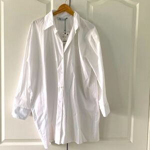 Zara White long shirt